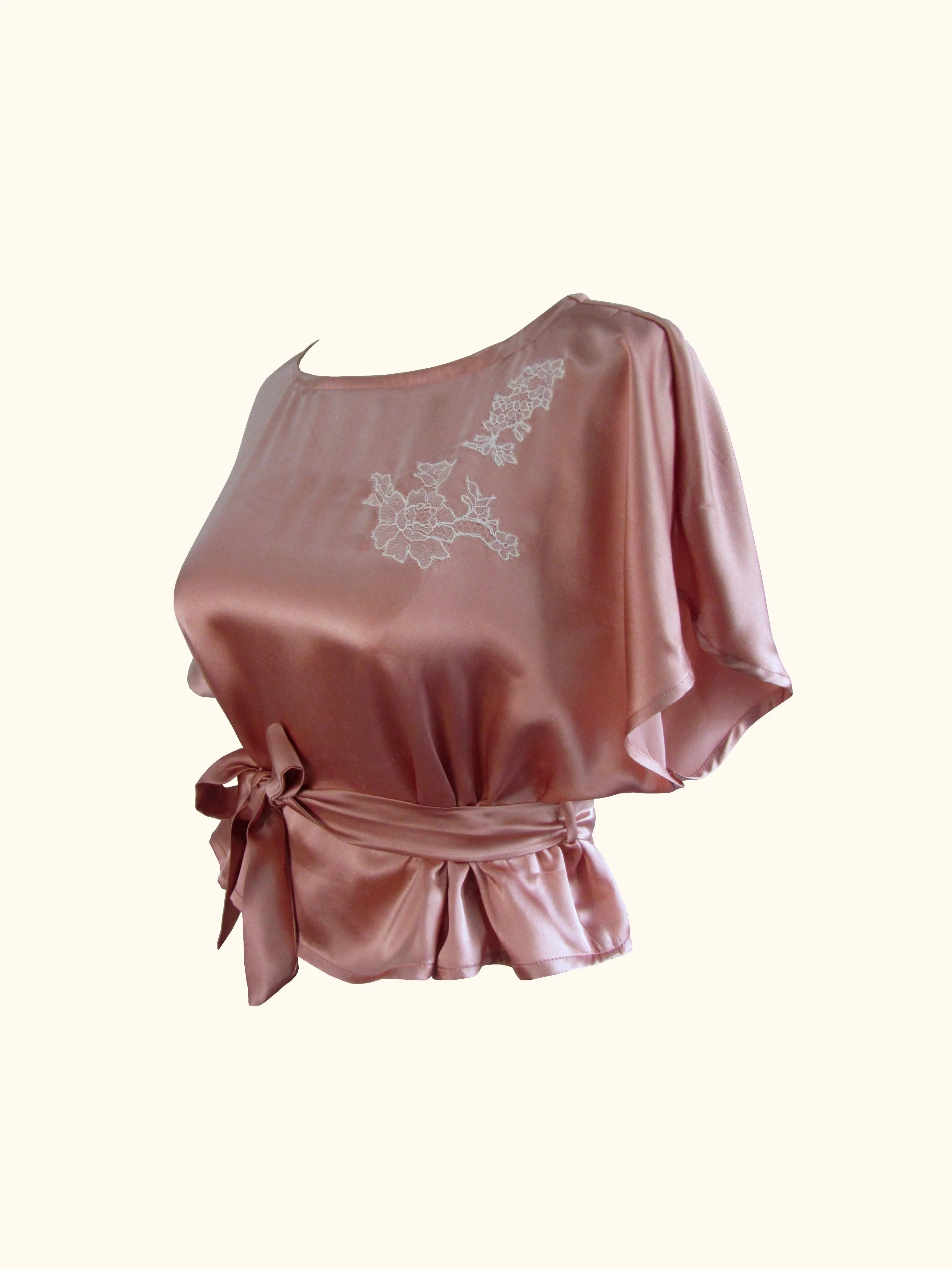 SARAH SILK LOUNGE TOP