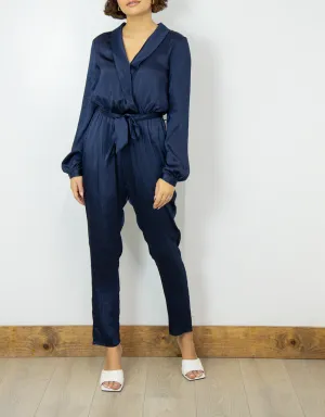 Satin Blazer Jumpsuit