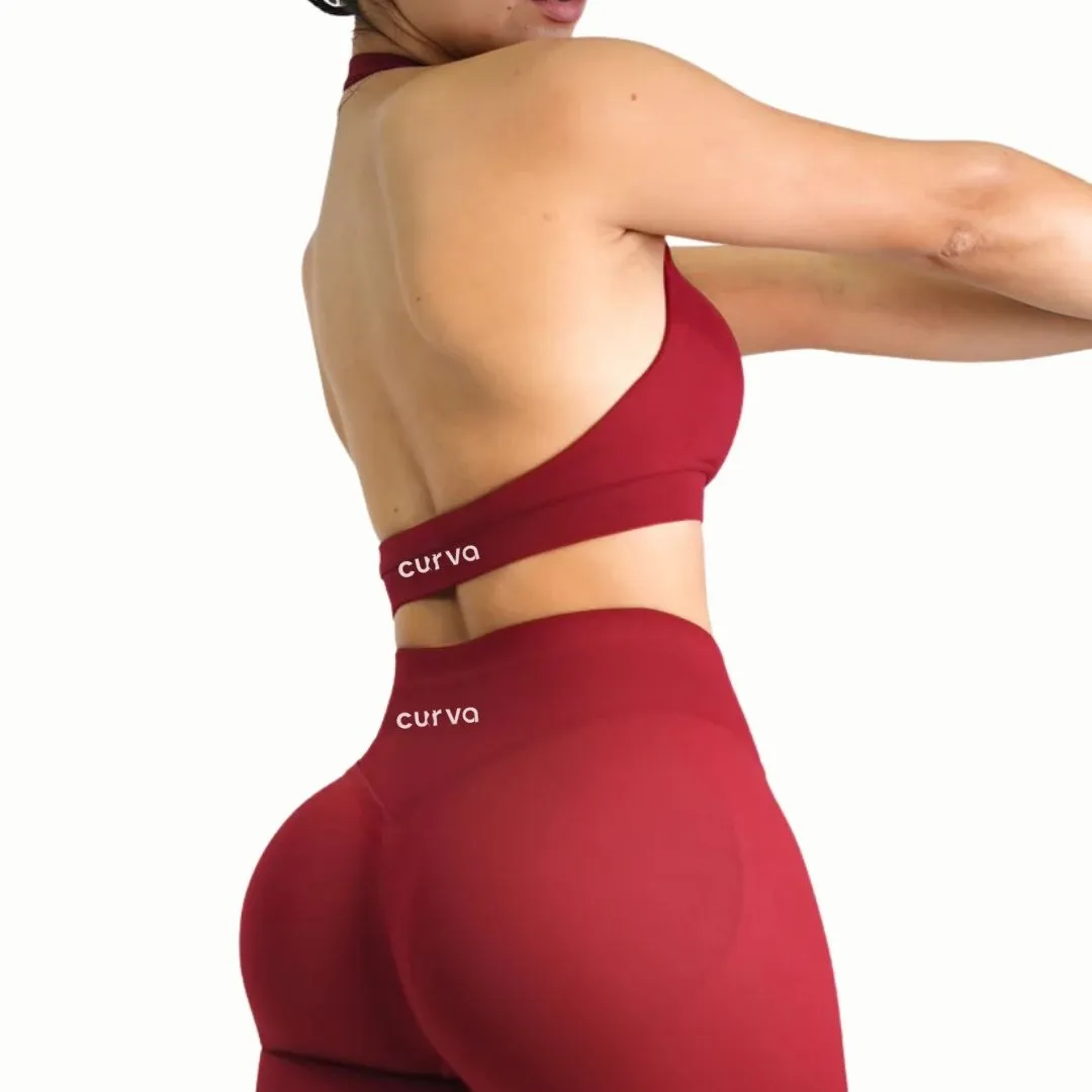 Sculpted Fit Seamless Halter Sports Bra