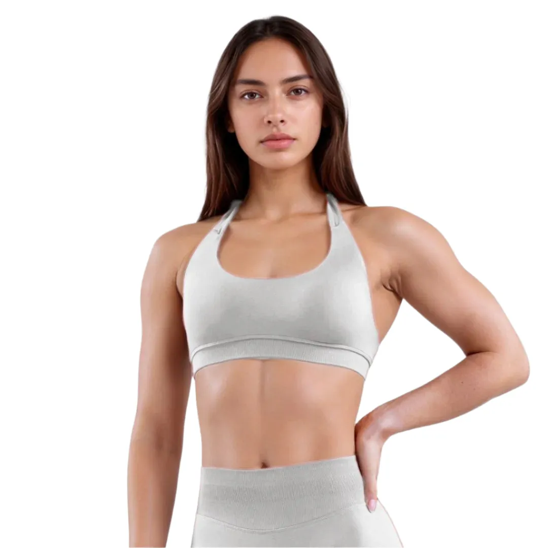 Sculpted Fit Seamless Halter Sports Bra