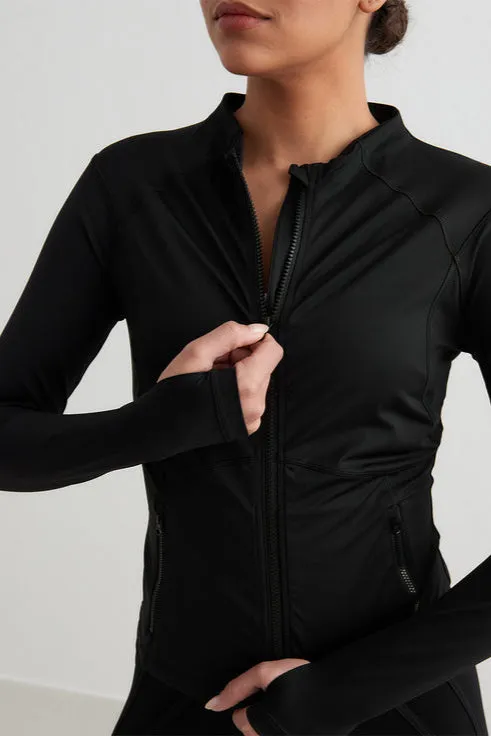 Sculpting Zip Jacket | Black