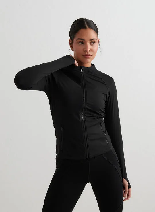 Sculpting Zip Jacket | Black