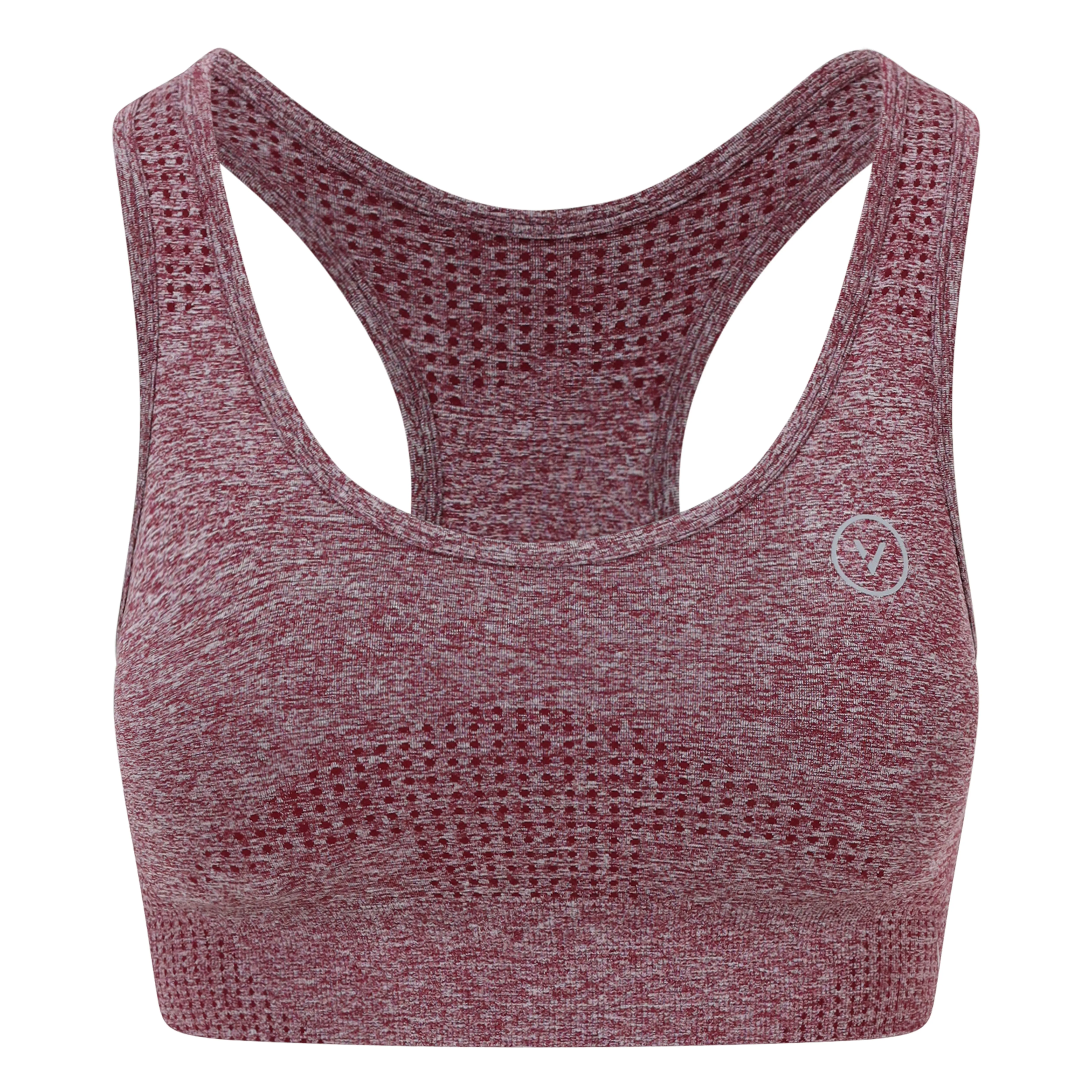 Seamless Bra Top Wine Marl