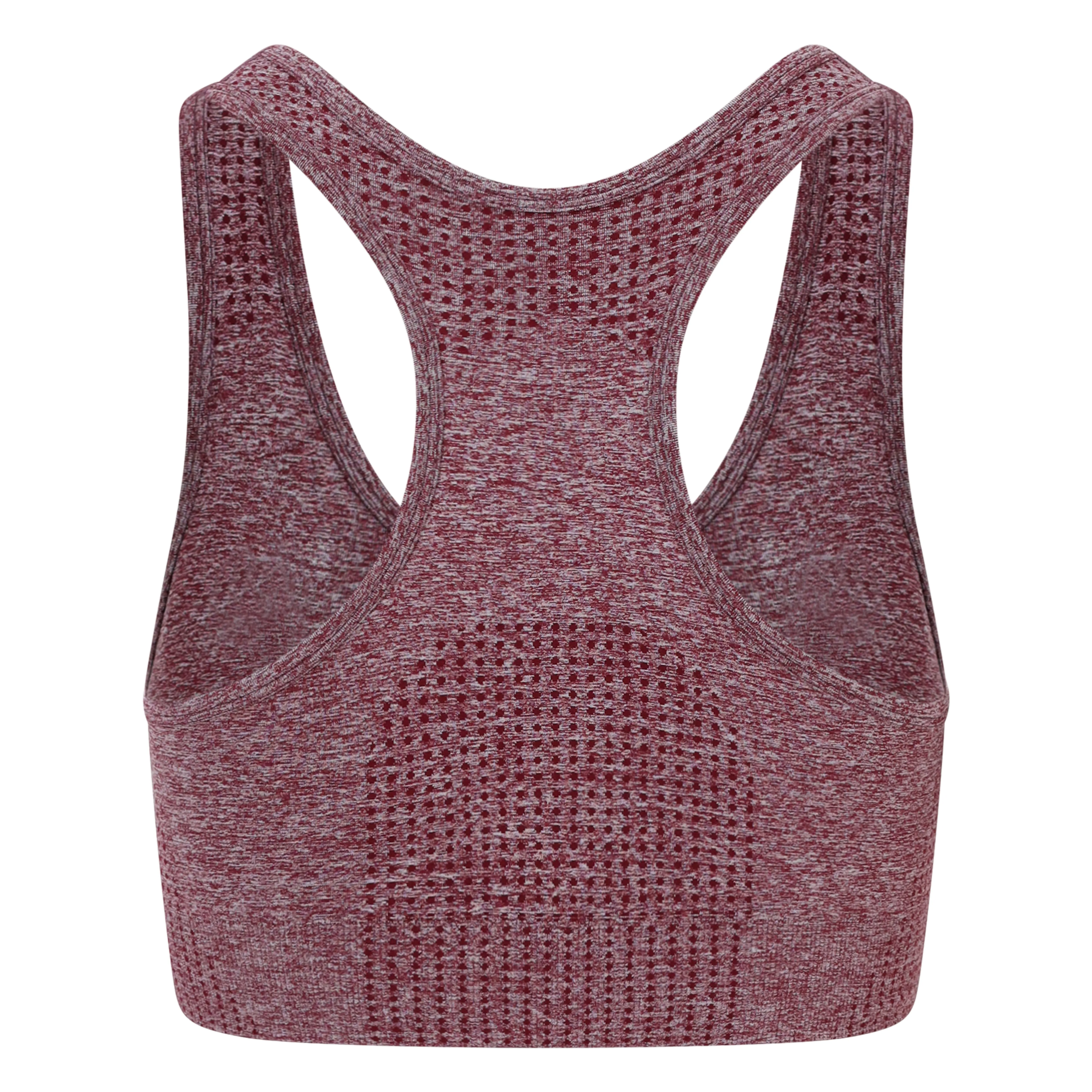 Seamless Bra Top Wine Marl