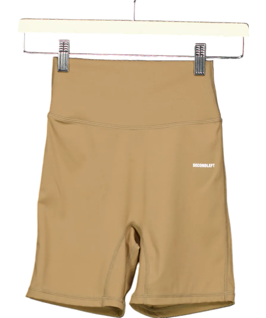 Secondleft Brown Nandex Midlength Biker Short UK XS
