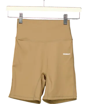 Secondleft Brown Nandex Midlength Biker Short UK XS