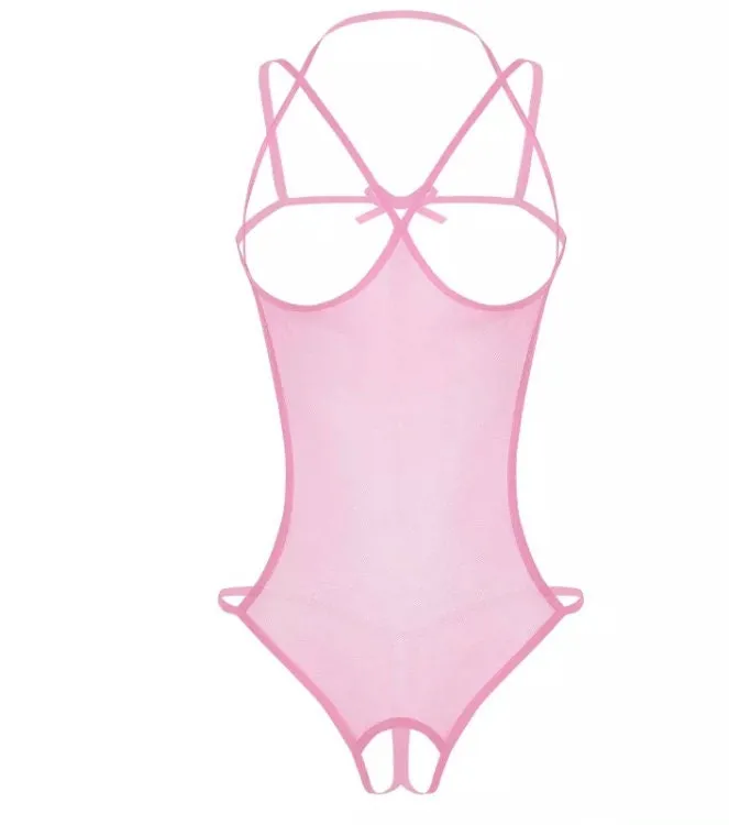 See Through Bodysuit | Crotchless Bodysuit | Sexy Bodysuit | Womens Bodysuit | Sheer Bodysuit | Mesh Bodysuit | Sexy Lingerie | Shelf Bra