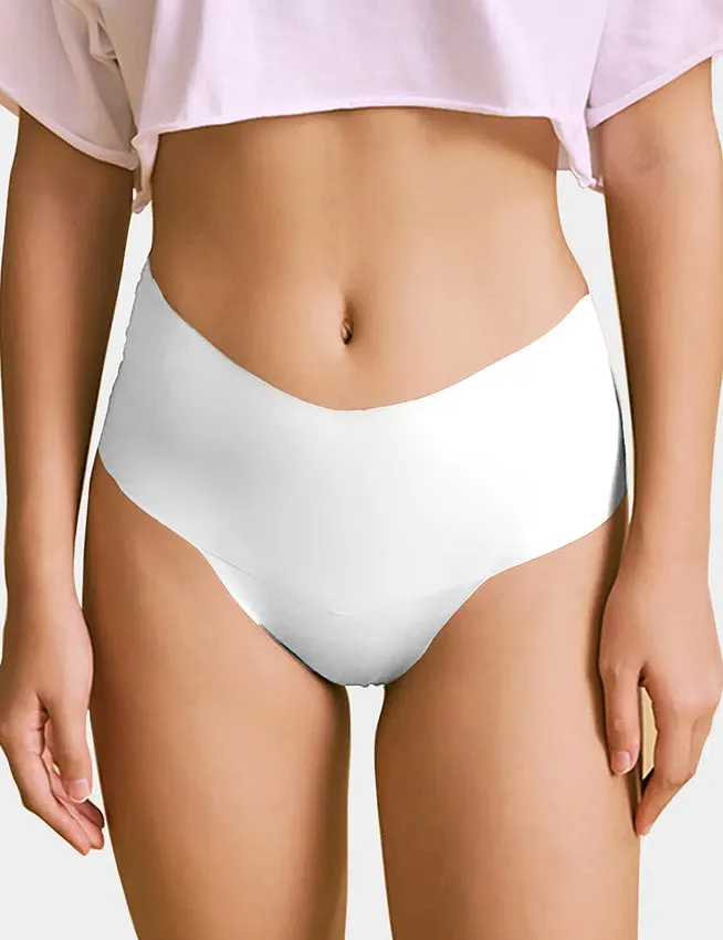 Sexy Ice Silk High Waist Seamless Panty