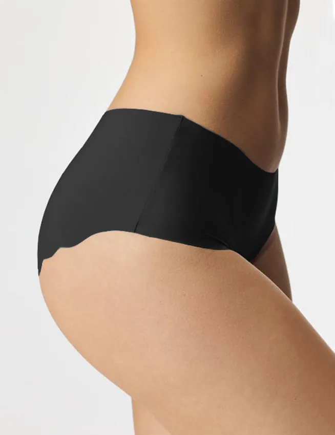 Sexy Ice Silk Wavy Edge Seamless Panty
