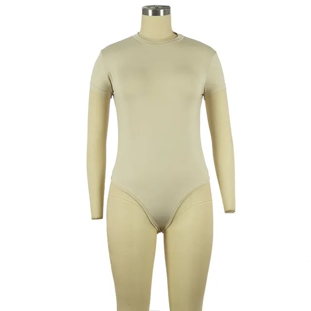 Sexy soft Long Sleeve Short Sleeve Slim Jumpsuit bodysuits