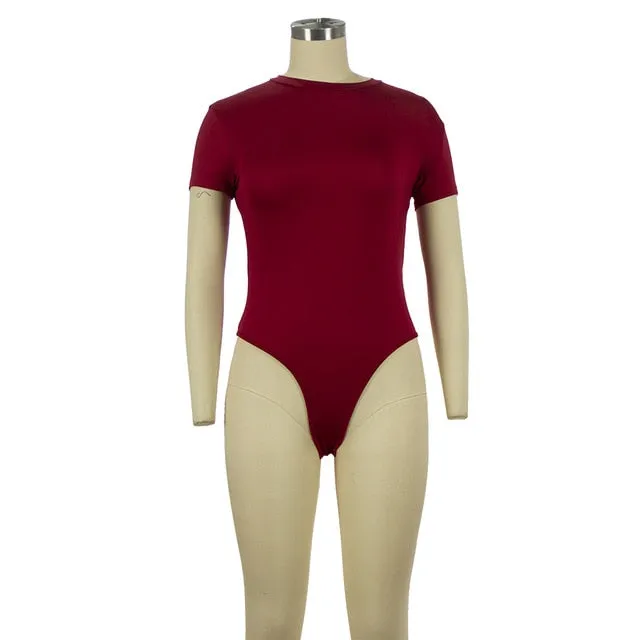 Sexy soft Long Sleeve Short Sleeve Slim Jumpsuit bodysuits