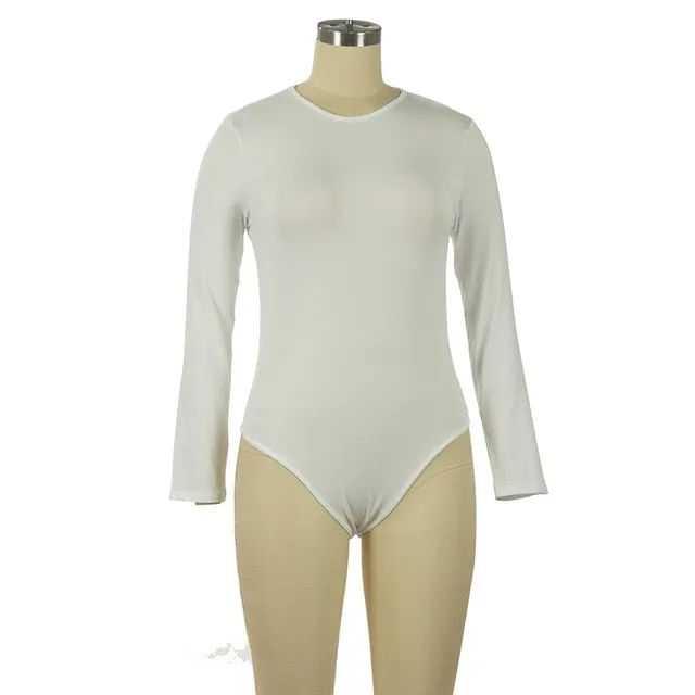 Sexy soft Long Sleeve Short Sleeve Slim Jumpsuit bodysuits