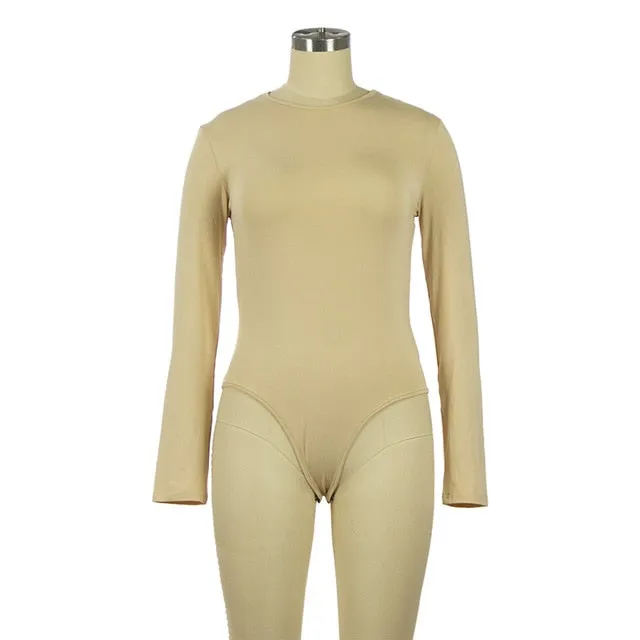 Sexy soft Long Sleeve Short Sleeve Slim Jumpsuit bodysuits