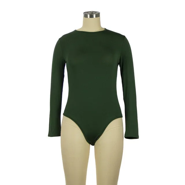 Sexy soft Long Sleeve Short Sleeve Slim Jumpsuit bodysuits