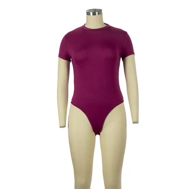 Sexy soft Long Sleeve Short Sleeve Slim Jumpsuit bodysuits