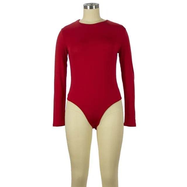Sexy soft Long Sleeve Short Sleeve Slim Jumpsuit bodysuits