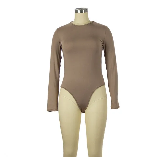 Sexy soft Long Sleeve Short Sleeve Slim Jumpsuit bodysuits