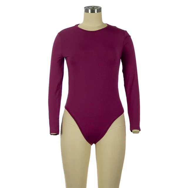 Sexy soft Long Sleeve Short Sleeve Slim Jumpsuit bodysuits
