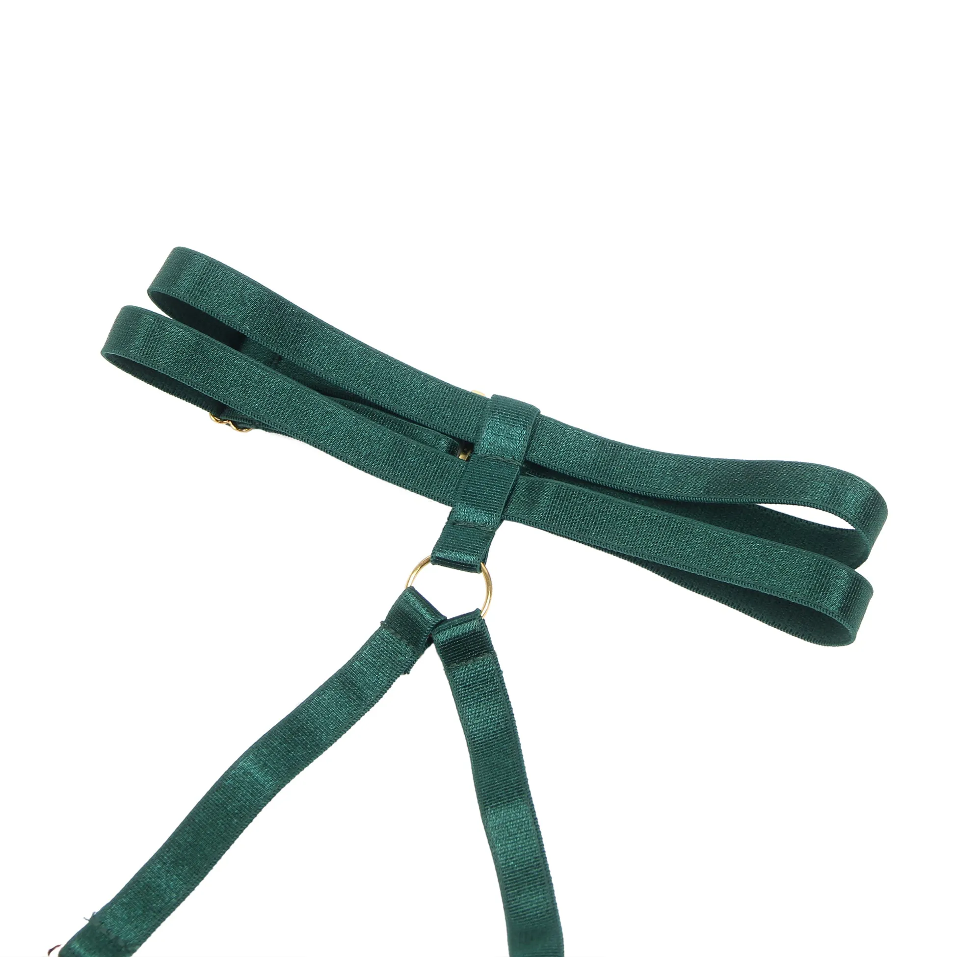 Sexy Velvet Hollow Cut Halter Bra Set