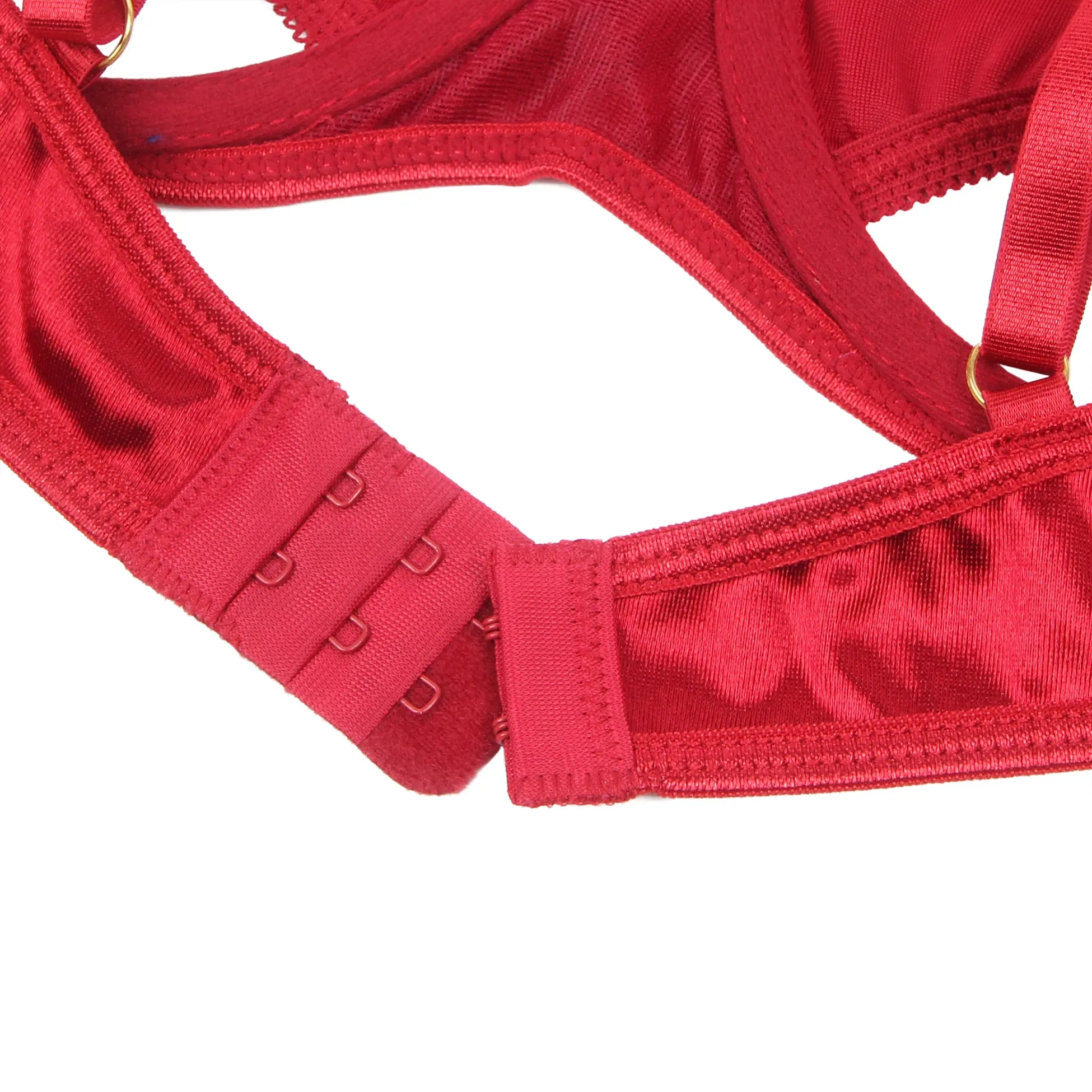 Sexy Velvet Hollow Cut Halter Bra Set