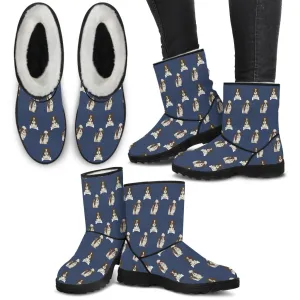 Shih Tzu Faux Fur Boots
