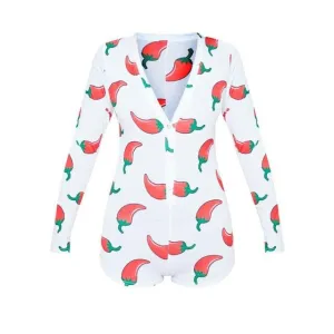 Short Long Sleve Bodysuit Romper Pajama