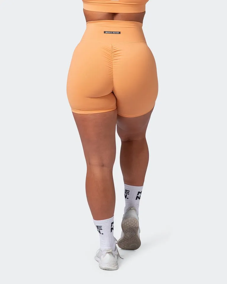 Signature Scrunch Bike Shorts Apricot