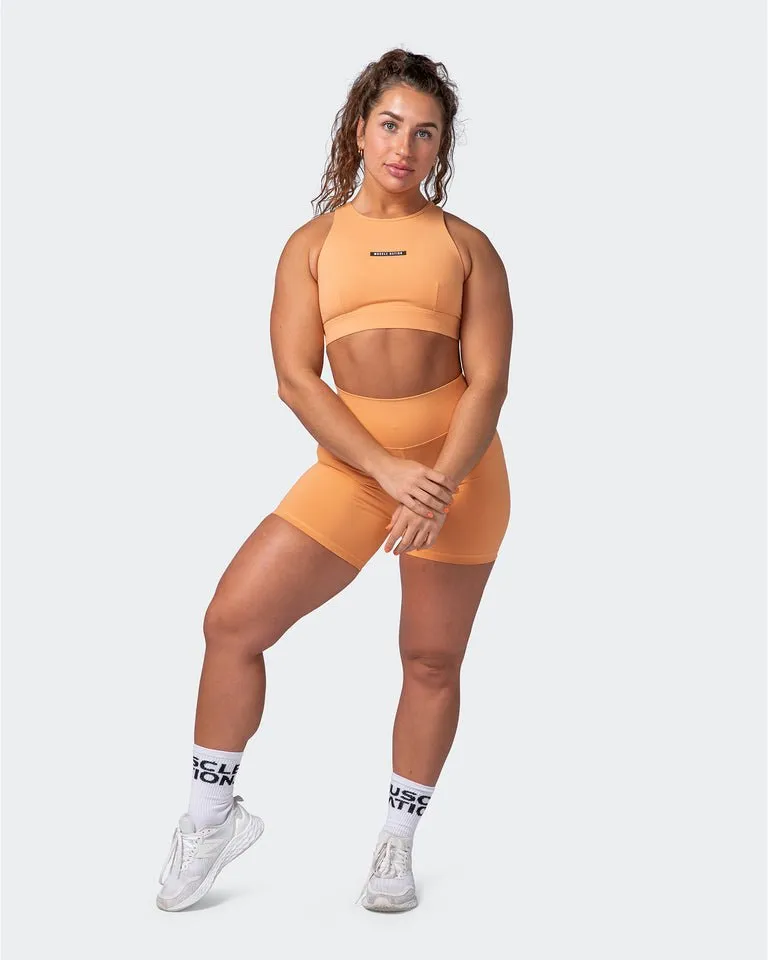 Signature Scrunch Bike Shorts Apricot