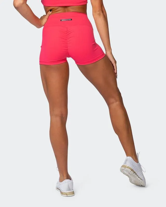 Signature Scrunch Bike Shorts - Paradise Pink