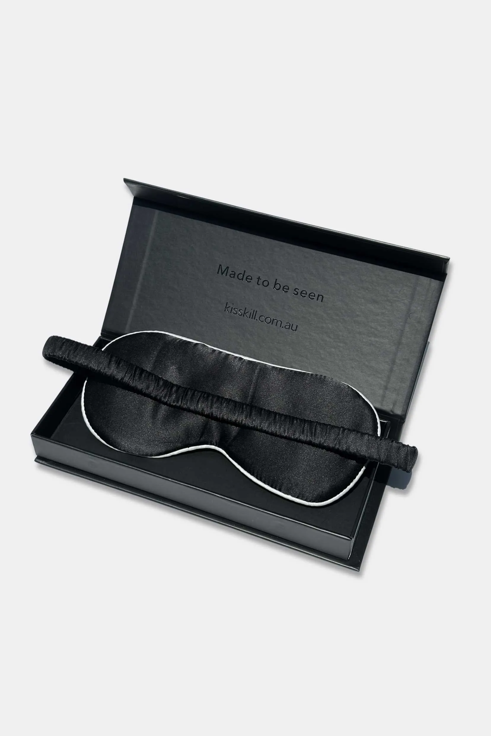 Silk Eye Mask Black