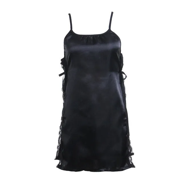 Silk Lace Lingerie Nightdress