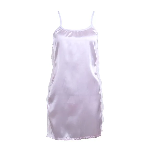 Silk Lace Lingerie Nightdress