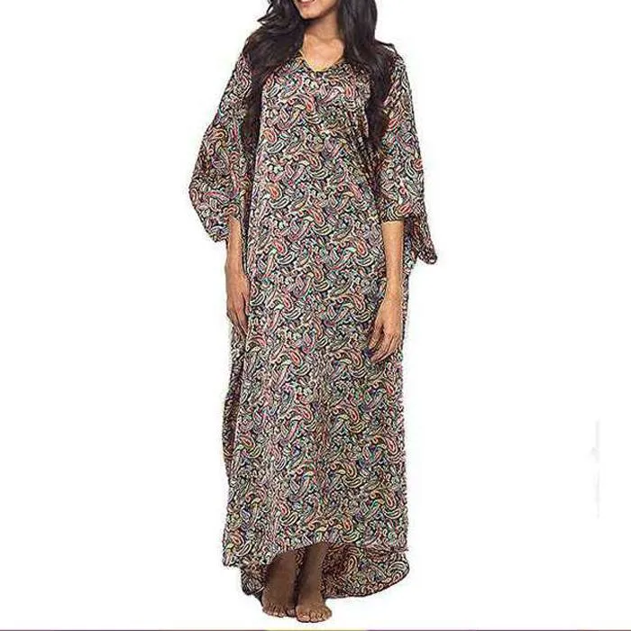 SILK PRINTED KAFTAN BY VALERIE