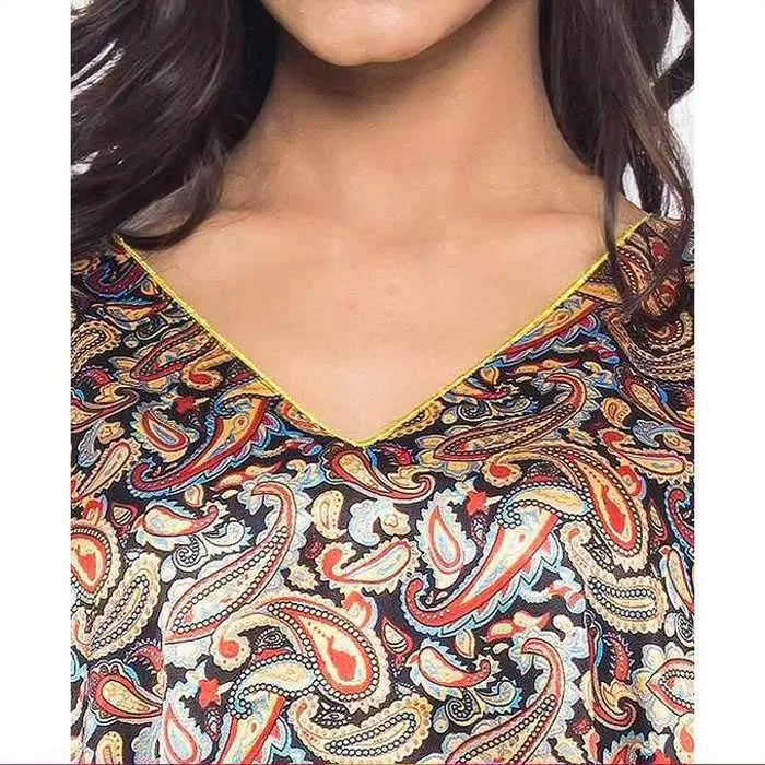 SILK PRINTED KAFTAN BY VALERIE