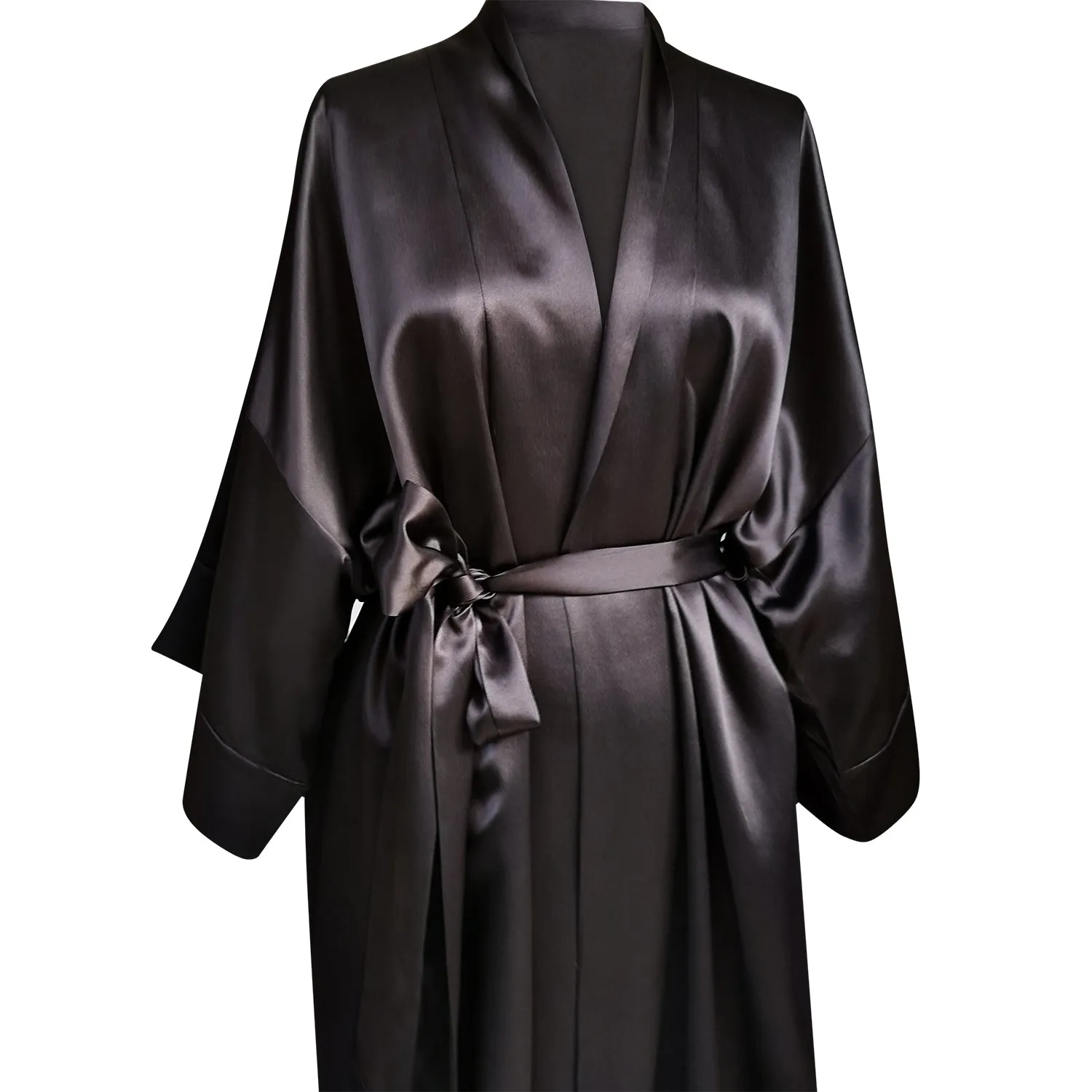 Silk Robe Mid-Thigh