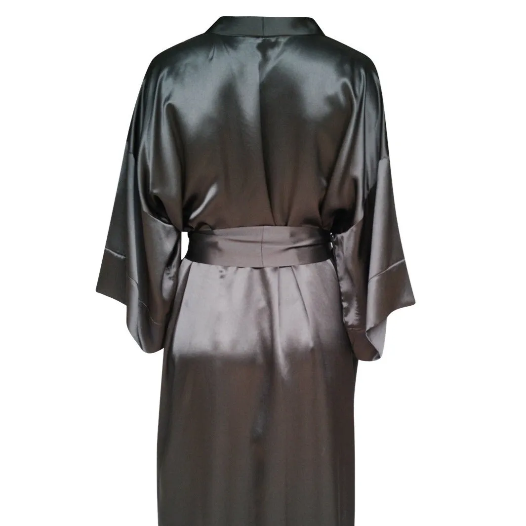 Silk Robe Mid-Thigh
