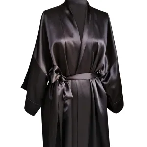 Silk Robe Mid-Thigh