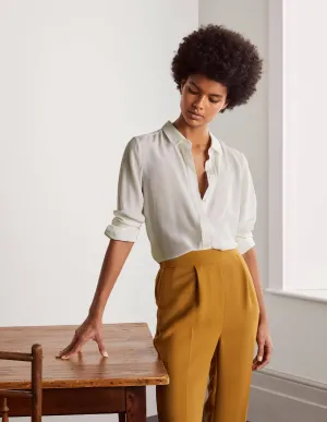 Silk Shirt-Ivory
