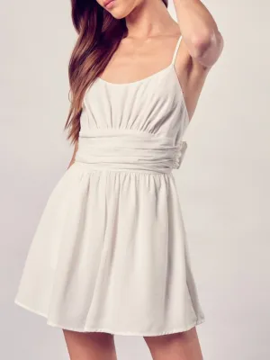 Sleeveless Back Tie Romper