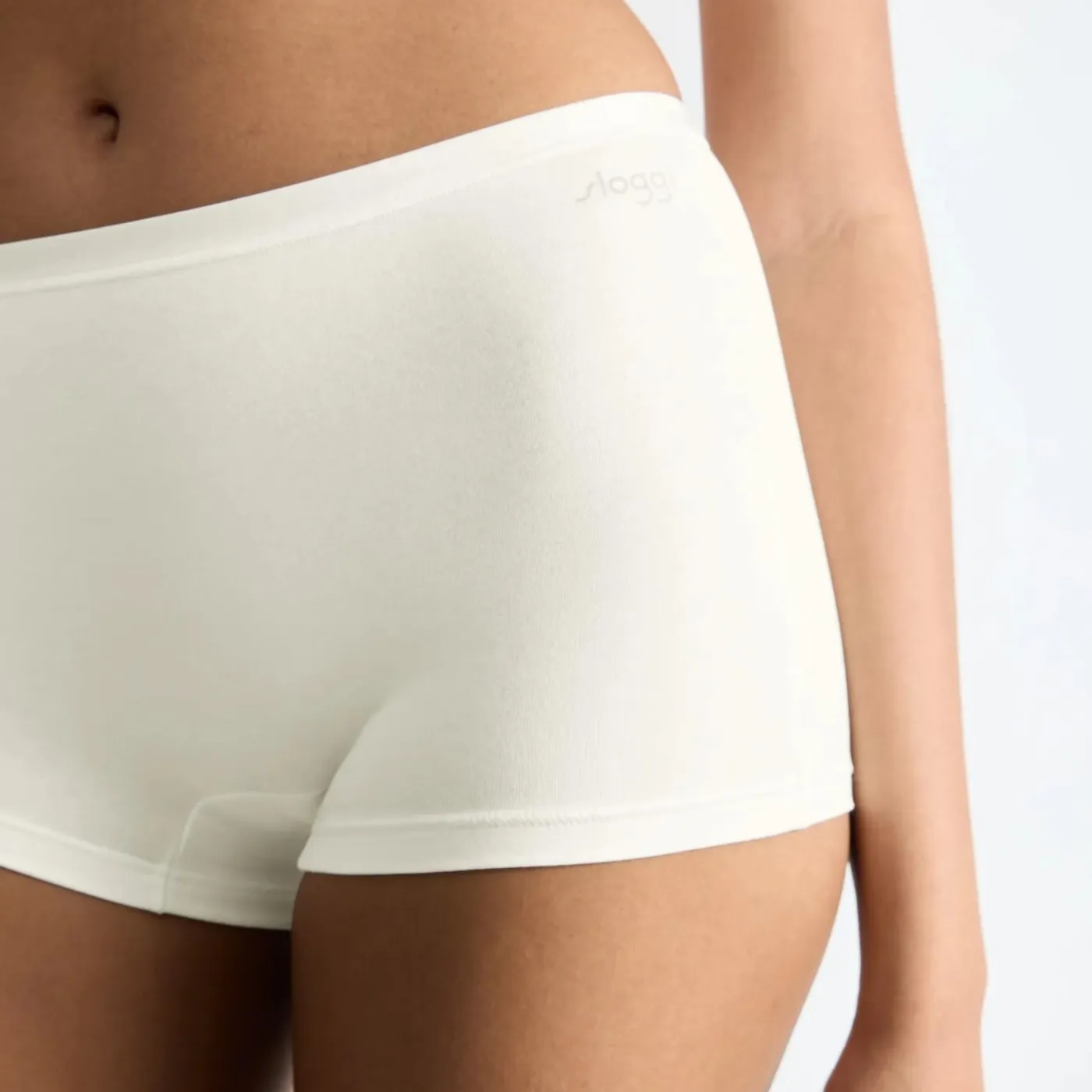 Sloggi GO Cotton Short 3 Pack | Silk White / Black