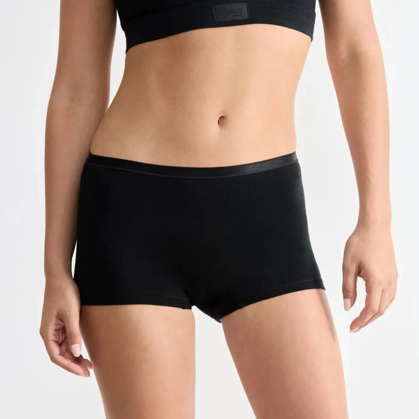 Sloggi GO Cotton Short 3 Pack | Silk White / Black