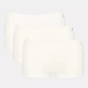 Sloggi GO Cotton Short 3 Pack | Silk White / Black