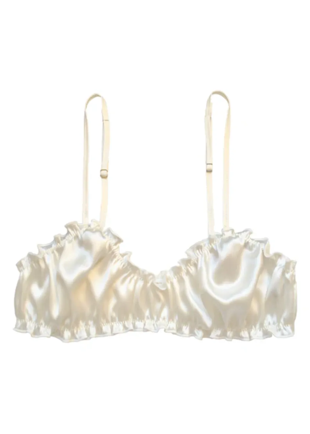softandwet Frilled Bra in Milk