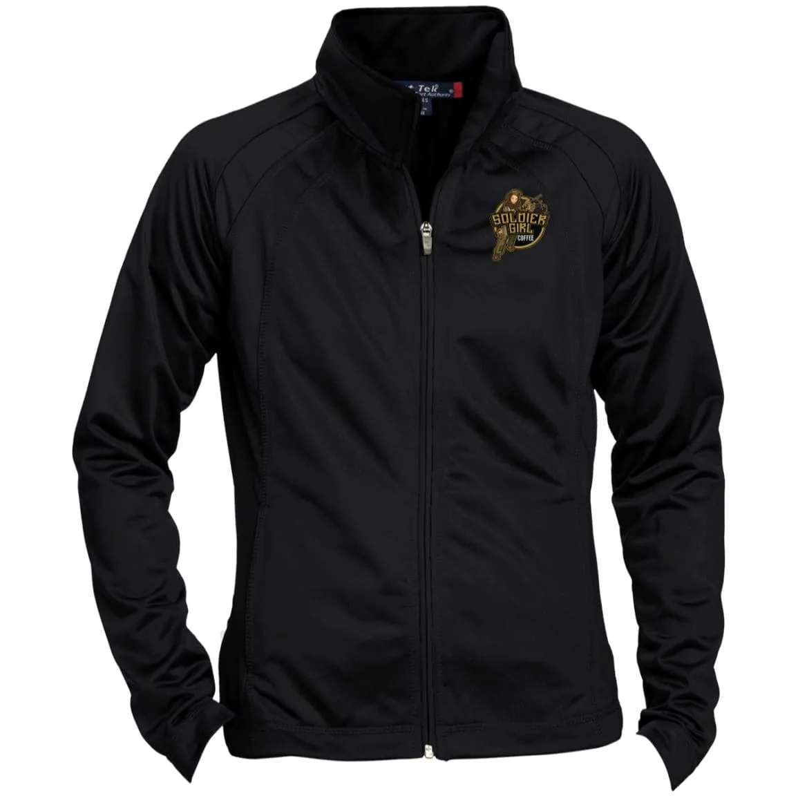 Soldier Girl Coffee Logo Ladies' Raglan Sleeve Warmup Jacket