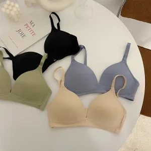 Solid Color Girl Type Sports Bralette