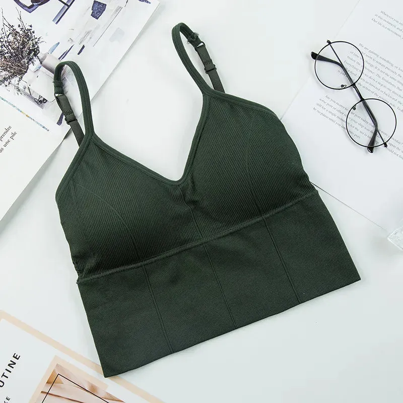 Solid Color Sports Bras Shaping Underwear