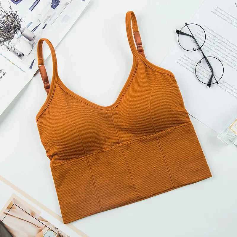 Solid Color Sports Bras Shaping Underwear