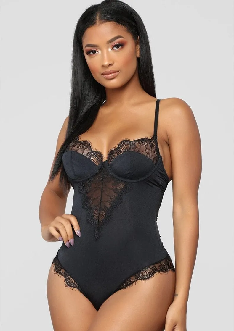 Sophia Hollow Lace Bodysuit