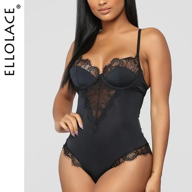 Sophia Hollow Lace Bodysuit