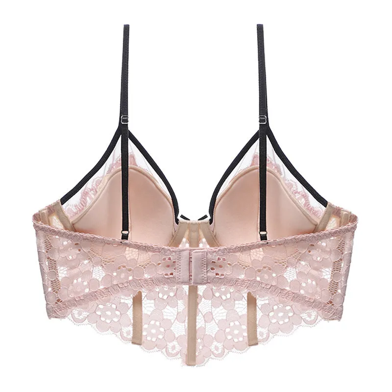 Spaghetti Strap Cupped Cami Bra and Thong Set